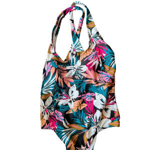 Kona Sol Women's Multicolor Twist Back One Piece Swimsuit - Size Small - NWT